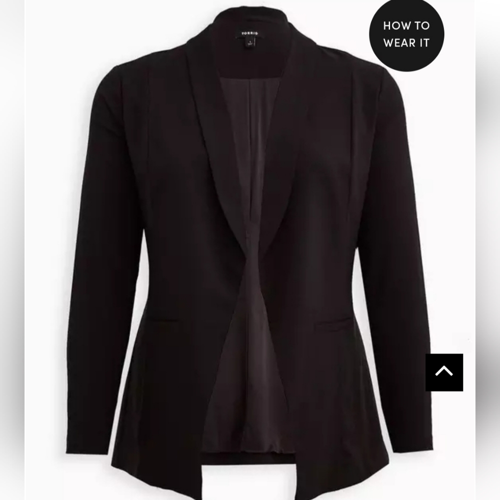NWT Torrid Classic Shawl Collar Blazer 4X/26